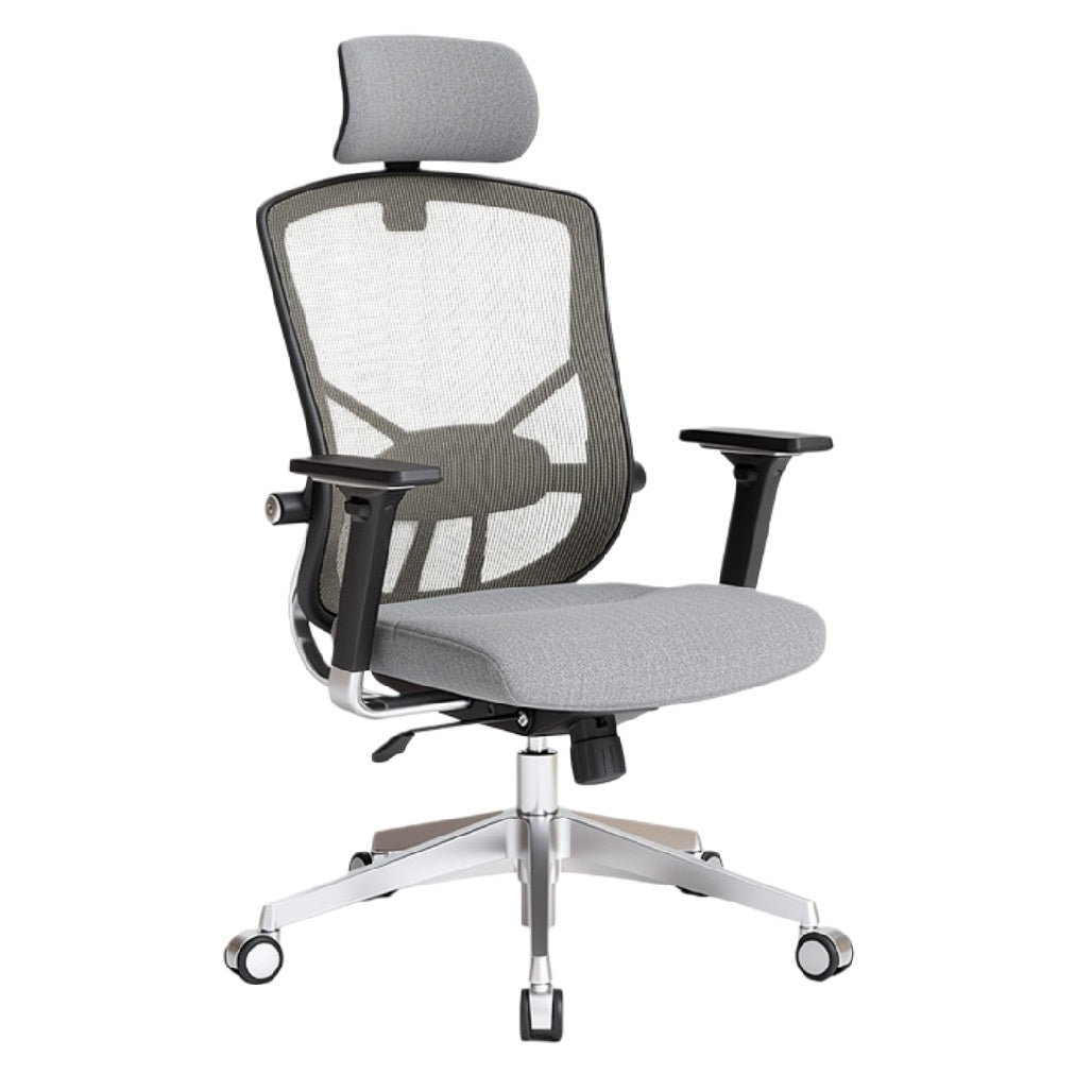 Ergonomische bureaustoel met mesh rugleuning en verstelbare armleuning