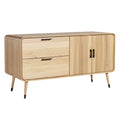 Moderne houten dressoir met lades en deuren